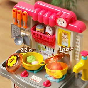 Juego de Juguetes de Cocina de Plástico para Niños, Simulación de Cocina con Sonido y Luz, Juego de Comedor y Barbacoa - Product Image 6