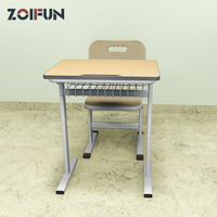 Ensemble de bureau et chaise d'étudiant moderne, mobilier de classe confortable, bureau et chaise d'étudiant