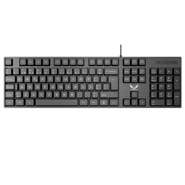 Full Size Wired Keyboard USB Keyboard Durable Computer Keyboard Plug and Play for Windows PC Laptop Desktop