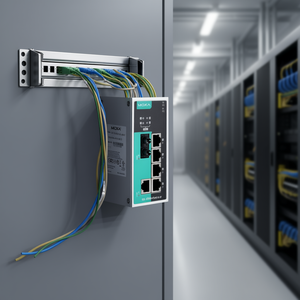 Moxa EDS-P206A-4PoE-M-ST-T Unmanaged <b>PoE</b> <b>Switch</b> 4 Port 10/100Mbps DIN Rail Mount Enterprise <b>Switch</b> 48V IEEE 802.3 - Product Image 3