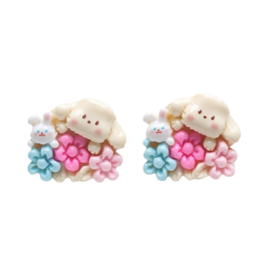 Fioriere in resina, bouquet con cani e coniglietti, portachiavi fai <span class=keywords><strong>da</strong></span> te, ciondoli per cellulari, accessori in resina, artigianato per bambini - Product Image 5