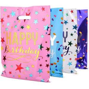 Vente en gros de sacs-cadeaux d'anniversaire Hppy en <span class=keywords><strong>film</strong></span> d'aluminium 10 pièces sac de faveur de fête petits sacs-cadeaux fête d'anniversaire pour enfants - Product Image 6