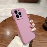 Étui de téléphone en silicone liquide magnétique haut de gamme pour iPhone 14 Pro MAX 13 Pro 12 avec doublure étui de protection complet