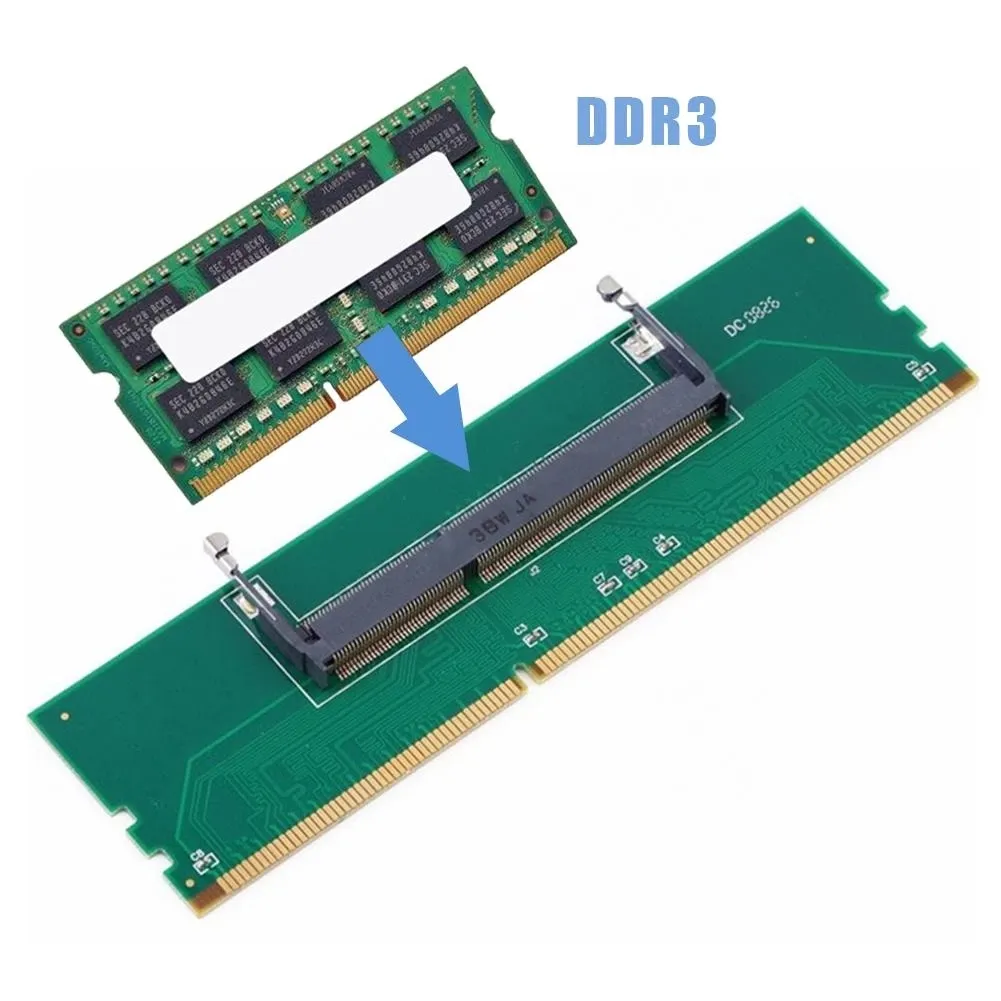 Laptop adaptör kartı 200 Pin DDR3 SO-DIMM masaüstü 240 Pin DIMM profesyonel pratik DDR3 RAM bellek konnektör adaptörü