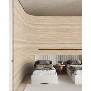 Panneau mural en pierre flexible, revêtement mural en pierre souple, feuille <span class=keywords><strong>de</strong></span> placage décorative pour extérieur et intérieur, peinture murale en <span class=keywords><strong>travertin</strong></span> - Product Image 2