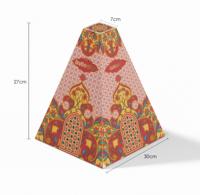 Boîte en papier de luxe multi-couches de forme irrégulière pour plats à emporter, forme pyramidale unique, pour desserts, de la marque Brothersbox Odm