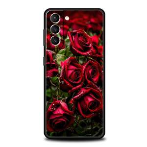 Belle Rose <span class=keywords><strong>Rouge</strong></span> Fleurs Téléphone étui pour <span class=keywords><strong>samsung</strong></span> <span class=keywords><strong>Galaxy</strong></span> S24 S23 S22 S20 Ultra S21 FE 5G S10 S9 Plus S10E S8 Couverture En Silicone Souple - Product Image 4