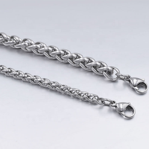 Bracciale a catena in acciaio inox placcato <span class=keywords><strong>oro</strong></span> 18K per gli uomini 3/4/5/6/7/8mm di larghezza per le occasioni di anniversario - Product Image 3