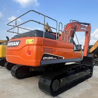 Excavatrice Doosan Dx300 respectueuse de l'environnement, longue durée de vie, super stabilité, type chenille, d'occasion, Doosan DX300LC-9C