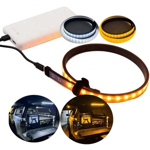 Lámpara LED Portátil para Camping, Flexible, Impermeable IP66, 5V USB, con Colores Blanco/Amarillo/Arcoíris, Regulable, para Uso en Exteriores - Product Image 1