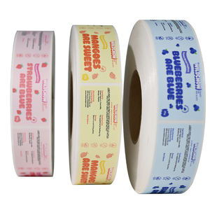 Etichetta autoadesiva personalizzata con Logo personalizzato etichetta autoadesiva personalizzata in vinile con stampa di lamina d'oro rotolo di PVC etichetta di imballaggio per alimenti naturali - Product Image 6