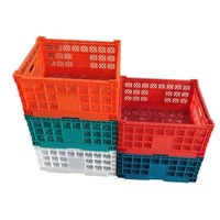 Boîte pliable en plastique de 50l, de qualité alimentaire, caisse de travail, conteneur de stockage de fruits et légumes, respectueux de l'environnement