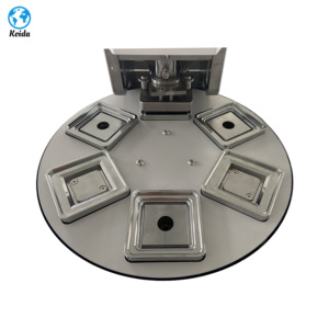 2024 khí nén điện vuông 50*50mm hình dạng tủ lạnh nam châm nút Huy hiệu làm + 50*50mm Giấy cắt 220V động cơ PLC lõi - Product Image 5