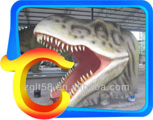 Puerta de <span class=keywords><strong>entrada</strong></span> de dinosaurios grandes, decoración popular y duradera, dinosaurio animatrónico para parque de atracciones, gran oferta - Product Image 3