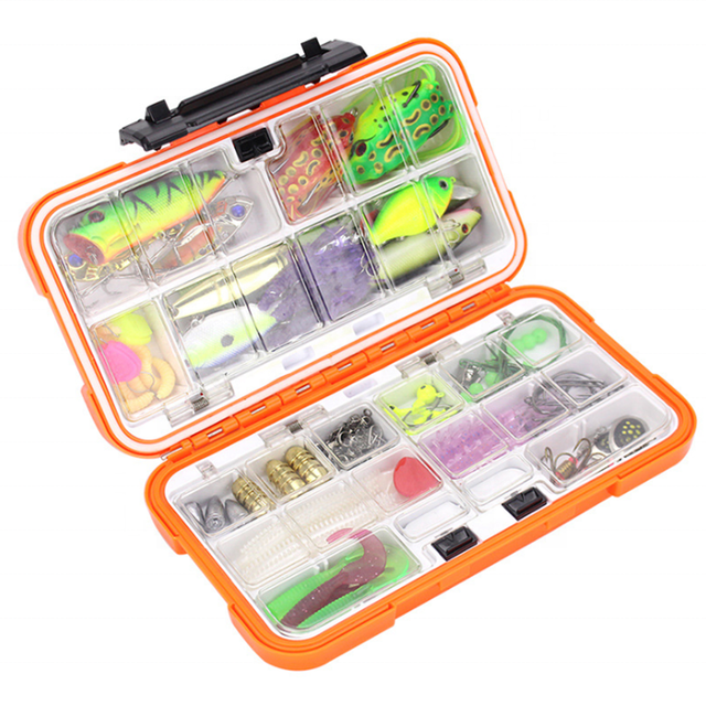 Topind 122pcs/box Fishing Gear Fishing Accessories Set Tackle