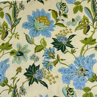 Tissu popeline 100% coton de haute qualité YACHITEX, style fleurs de jardin, tissu pour robe femme