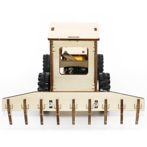 Kit de arado de tractor de madera, juguete educativo de ciencia de montaje manual para niños, aprendizaje STEM de 4 a 6 años - Product Image 5