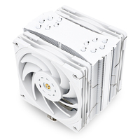 Refroidisseur d'air pour processeur Thermalright TR U120EX REV.4 BLANC avec 6 caloducs pour Intel LGA1700 1200 et AMD AM5 AM4