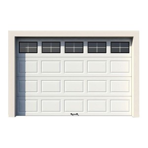 <span class=keywords><strong>Porte</strong></span> <span class=keywords><strong>de</strong></span> <span class=keywords><strong>garage</strong></span> <span class=keywords><strong>sectionnelle</strong></span> isolée minimaliste en aluminium avec bande dorée, commande à distance automatique, taille personnalisée pour villa - Product Image 2