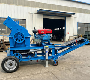 Broyeur à marteaux mobile à quatre roues JFD, le plus populaire, à bas <span class=keywords><strong>prix</strong></span>, petit concasseur de roche pour les travaux de construction rurale à petite échelle - Product Image 2