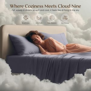 <strong>Utopia</strong> Queen Size <strong>Bedding</strong> Set-4-Pcs Soft Breathable Sheets 1Fitted Sheet 1Flat Sheet 2Pillowcases in 100% Polyester or Others - Product Image 4