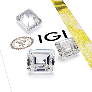 Mishang優れたステップカットルーズラボ作成ダイヤモンドD VVS VS VS HPHT CVD IGI証明書エメラルドラボ成長ダイヤモンド - Product Image 1