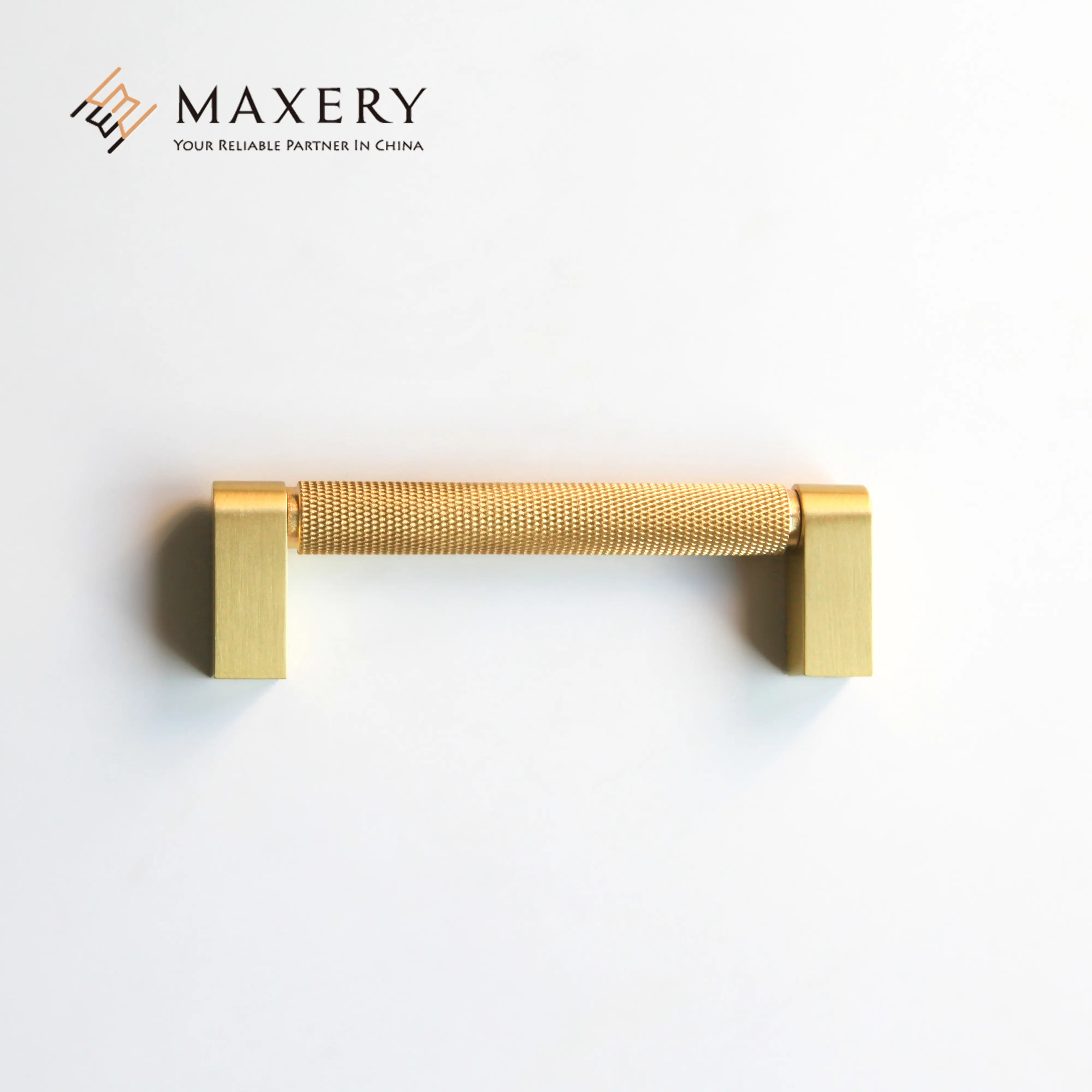 Kitchen Cabinet Pulls Best Selling Top Quality Knurled Brushed Gold Brass Dresser Pulls Knobs Kitchen Cabinet Handles Modern Knurling Wardrobe Handles