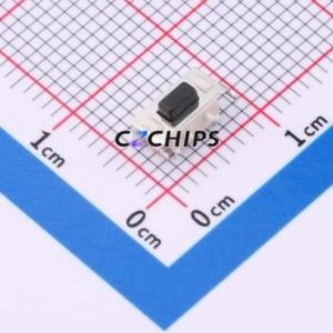 HX TS3635CAZJ-0.6 250gf Tactile Switch SMD,7.7x4.3mm Switch Single Pole Single Throw Square Button 2.5N Horizontal Mount - Product Image 1