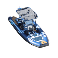 Coque gonflable en aluminium orca hypalon matériau bateau de sauvetage longueur 650 sport côtelé