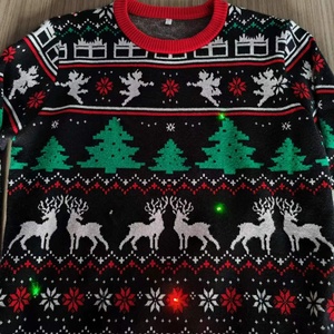 Custom Fashion <strong>Christmas</strong> Sweaters Knitted Cotton Sweater Ugly Sweater <strong>Christmas</strong> Knit Pullover <strong>Jumper</strong> <strong>With</strong> Led <strong>Light</strong> - Product Image 6