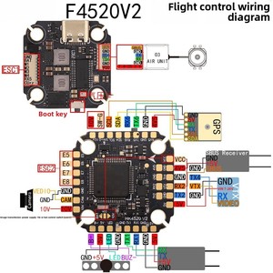 Accessoires d'assemblage de drone de contrôle de vol F4520 6S FC Mini, adaptés aux drones de course et aux modèles d'avions - Product Image 6