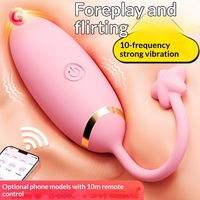 Erwachsenen-Vibrator für Frauen mit APP-Steuerung und 9-Gang-Vibration - Klitoris-Stimulation & Orgasmus-Hilfe zum Flirten