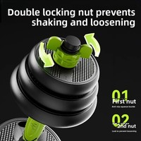 Ensemble d'haltères, de barres et de kettlebells réglables en fonte pour hommes, pour la remise en forme à domicile, les exercices et l'utilisation en dortoir