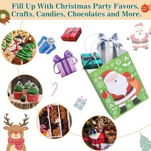 Kraft Paper Gift Bags Snowflakes Merry <b>Christmas</b> Candy Cookie Packaging Bag <b>Boxes</b> 2022 New Year Party Natal Kids Favors - Product Image 4