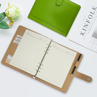 Organiseur en cuir PU personnalisable format A5 à feuilles mobiles pour voyage, bureau et affaires – Vente en gros
