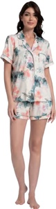 Vente en gros Robe de nuit personnalisée en tricot de bambou pour femmes Pyjama imprimé floral et robe Chemise de nuit pour femmes Pyjamas - Product Image 3