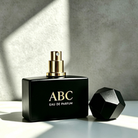 Flacon pulvérisateur noir mat personnalisé de 30 ml, 50 ml, 100 ml, flacon de parfum en verre unique, flacon vide, boîte de luxe
