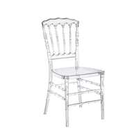 Chaise Chiavari de mariage en plastique PC acrylique transparente, démontable, nouveau design moderne, vente en gros, prix abordable