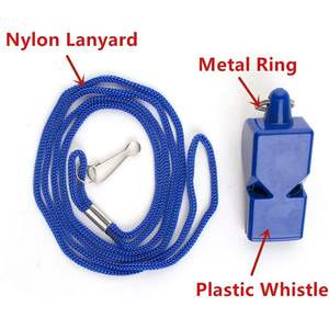 2025 10 PCS Pealess Fox Whistles Plastic Emergency Lifeguard Whistles con Breakaway Lanyards para supervivencia al aire libre - Product Image 6