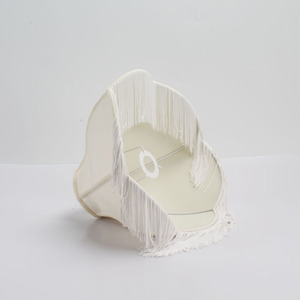 Nhà Máy Trực Tiếp Châu Âu Hiện Đại Đèn Bàn Làm Bằng Tay Vải Chụp Đèn Cung Điện Đèn Tua Macrame Bông Đèn Bóng Râm - Product Image 5