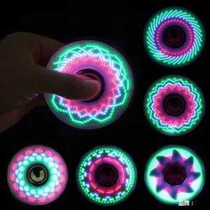 Venta al por mayor LED fidget SPINNER LED Light up fidget SPINNER logotipo personalizado fidget SPINNER