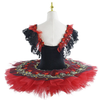 Tutu Ballet Rouge Foncé Violet Lac Des Cygnes Ballerine Crêpe Tutu Fille Femmes Adulte Enfant Ballet Robe Enfants Danse Costumes Tutu Robe
