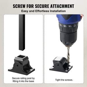 DB รองเท้าติดบันไดทำจากอลูมิเนียมอัลลอยทรงสี่เหลี่ยมมีรูเกลียวติดรองเท้าสำหรับบันได - Product Image 6