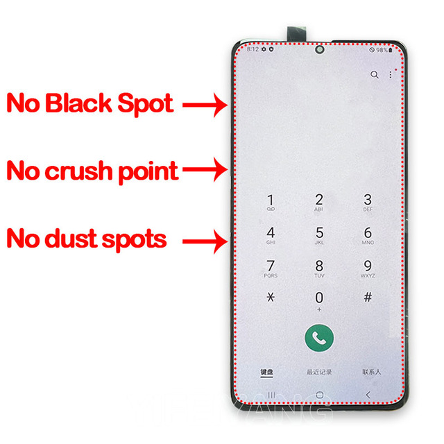 Original AMOLED for Samsung Galaxy S8 S9 S10 Plus NOTE 8 G975F/DS Lcd Display Touch Screen Digitizer Replacement Parts