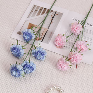 Flor Artificial de Cordyceps Sinensis, Flor de Seda de Cinco Cabezas, Decoración Suave para Bodas en Interiores y Exteriores, Modelo SCC-395, Estilo Florista - Product Image 3