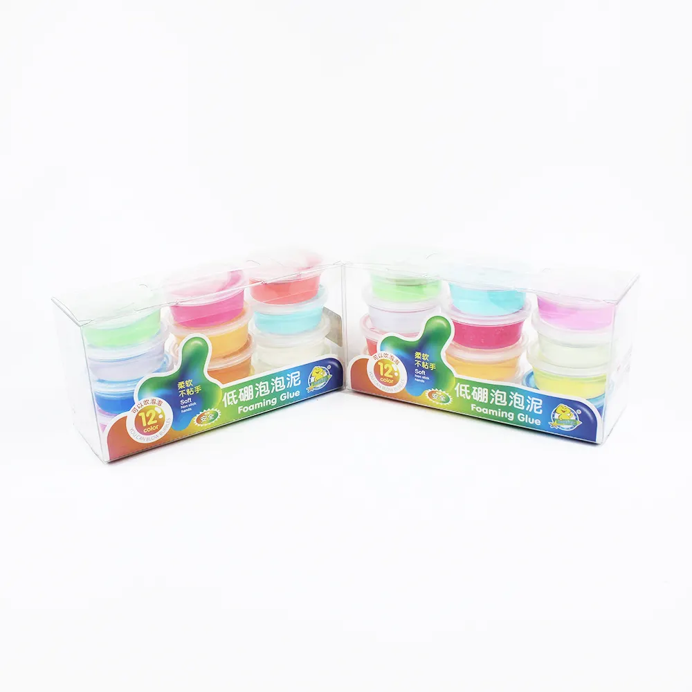 Perlengkapan Kit Unicorn es krim Slime bening Unicorn Slime kristal untuk anak-anak lumpur kristal