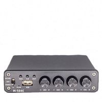 Aoshen M1-K2 4 Kanallı 50Wx4 HIFI Ses Güç Amplifikatörü, 4-8Ohm Empedans ve 20Hz-20kHz Frekans Tepkisi ile Ev Sineması için
