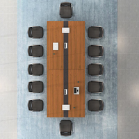 Table de conférence de salle de réunion en bois moderne de haute qualité, prix d'usine en Chine, mobilier de bureau, écologique, durable, hôpital, école