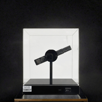 Vente chaude Petit Hologramme Publicité Projecteur Portable 3d Hologramme Bureau Batterie Intégrée Ventilateur Holographique Led Affichage