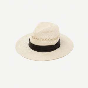 Spring Summer Fashion Trends New Arrival Hand Weave Hollow Out Design Light Weight White Panama Hat Sisal <b>Straw</b> <b>Fedora</b> Hat - Product Image 1